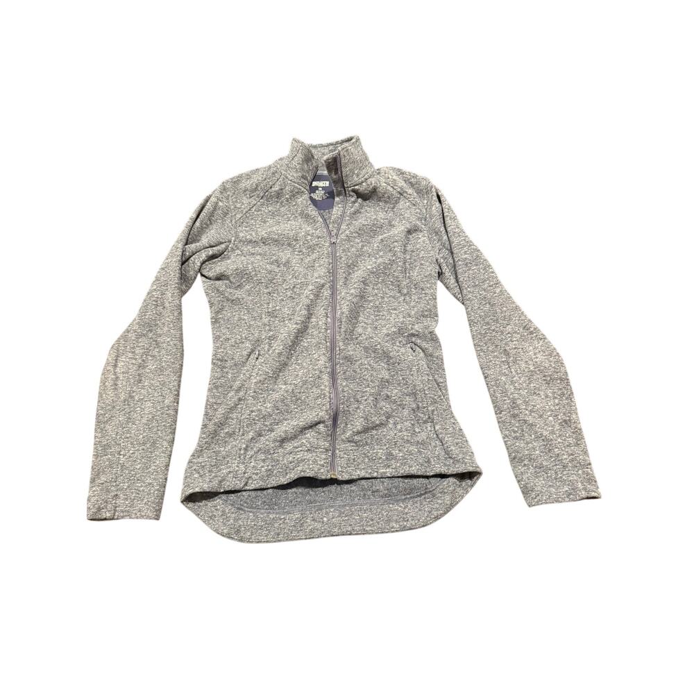 Duluth Trading Co Women's Gray Heather Frost Lake Fleece Full Zip Jacket Size XS